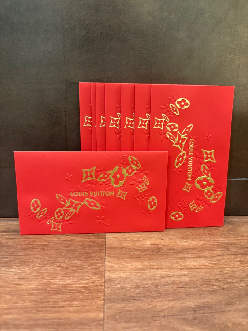 LV Louis Vuitton red packets, Hobbies & Toys, Memorabilia ...