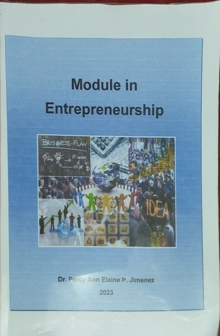 Module in Entrepreneurship (Category: Textbooks) located in Manila. Submitted by hirayaaah (Listing ID 1363409764, Image 1). Description: 📝no book activities 📝dm for inquiries!.