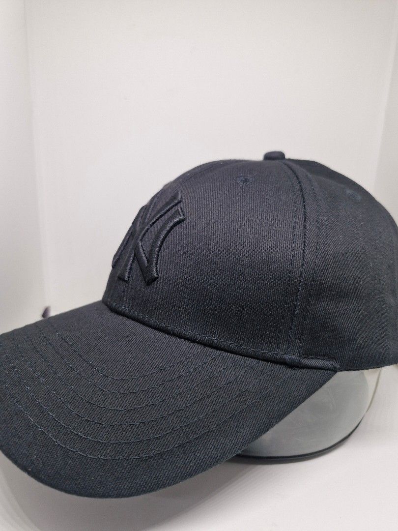 NY New York Yankees MLB (Category: Caps & Hats) located in Makati City. Submitted by CAPSnHATS (Listing ID 1363384703, Image 2). Description: fresh from balikbayan box what you see is what you get actual picture posted triple black, embroidered logo sf 90pesos MM.