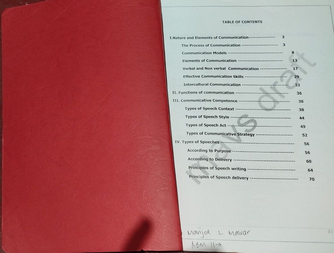 Oral Communication and Context for Senior High School (Category: Textbooks) located in Manila. Submitted by hirayaaah (Listing ID 1363410452, Image 2). Description: 📝no torn page 📝have sign of usage 📝dm for inquiries!.