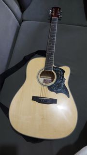 ORIGINAL GLOBAL ACOUSTIC GUITAR WITH TUNER AND JACK CABLE
