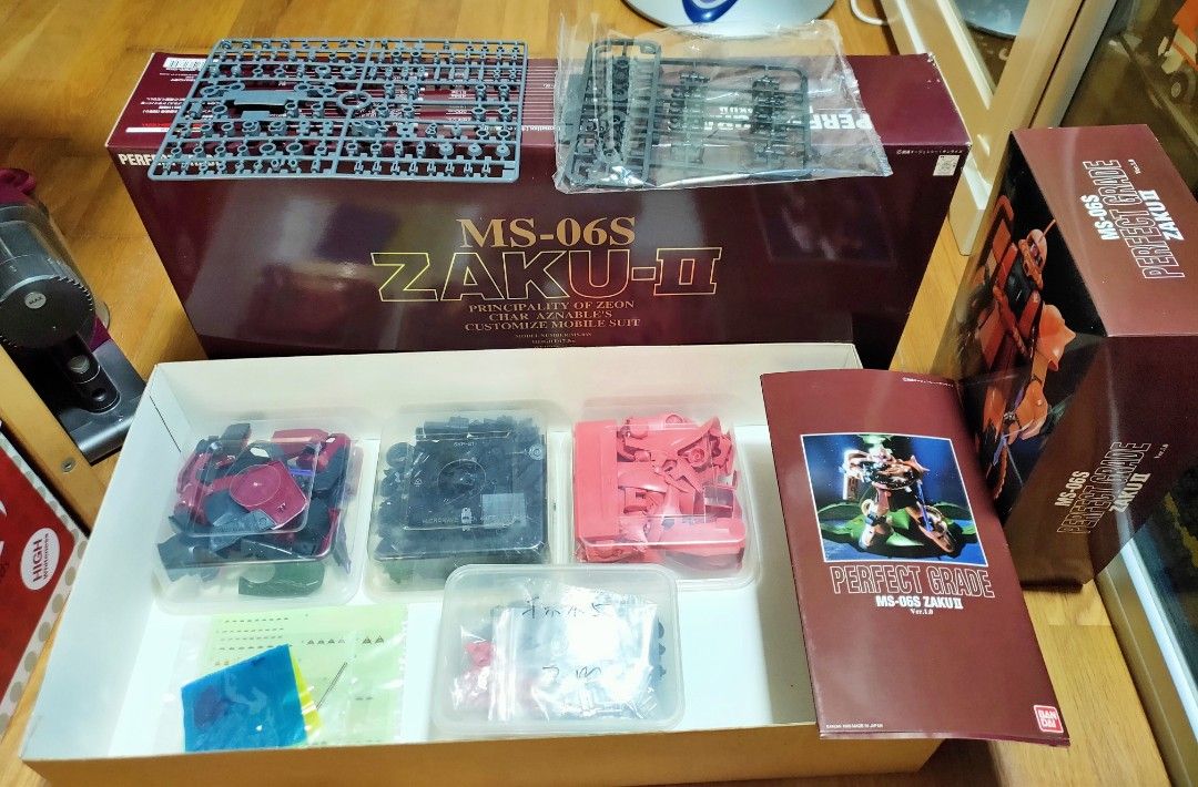 Gundam PG Perfect Grade 1/60 MS-06S Zaku II Char (Category: Gundam Model Kits) located in Singapore. Submitted by weeyeongsim (Listing ID 1356490214, Image 2). Description: All the parts had been cut from runner. There is a risk of missing parts. Plastic parts may be brittle. Electronic parts may not work. Regarding how to deal, self collect at Choa Chu Kang Ave 4 block 448. I hang outside my unit. You can pick up at your convenience. Got to pay 