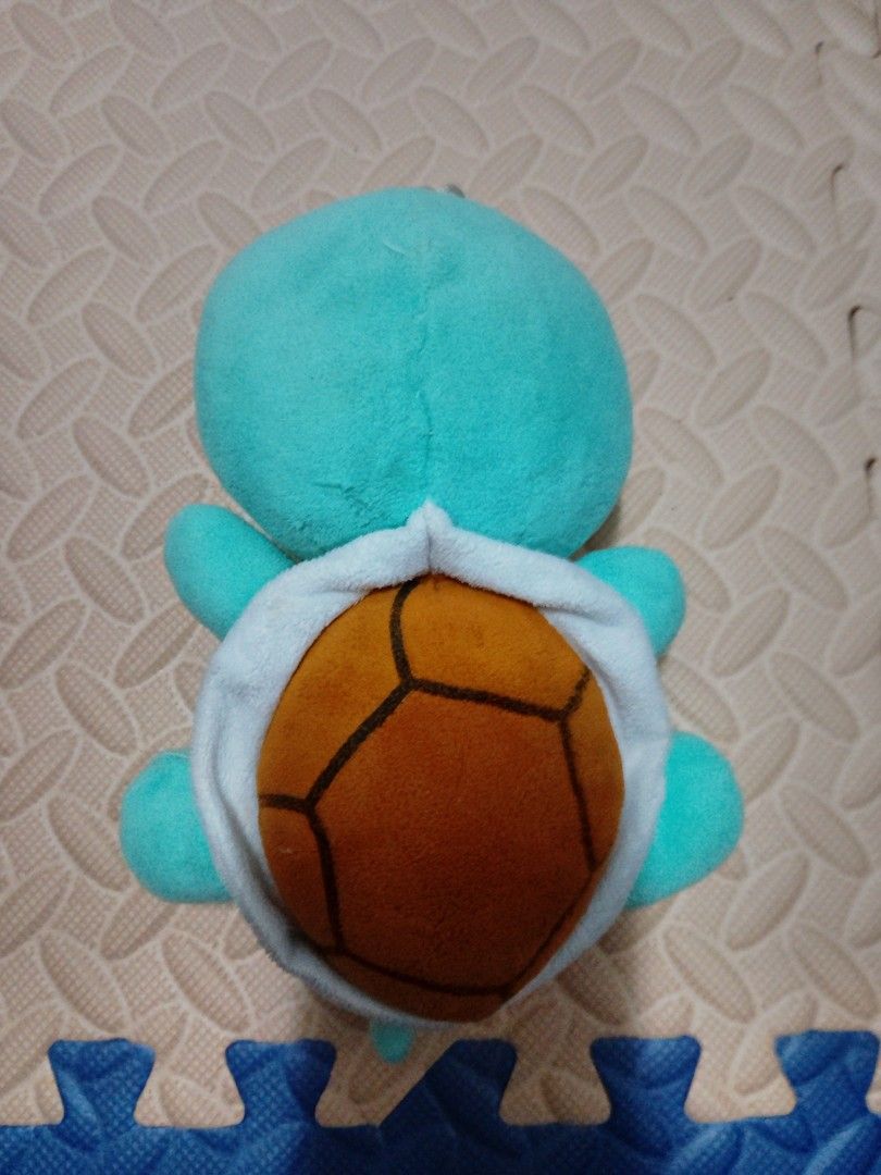Pokemon Squirtle Stuff Toy (Category: Infant Playtime) located in Antipolo. Submitted by aethervault (Listing ID 1363429636, Image 2). Description: may sira lang sa head na kaya g i repair ng minor stitching.