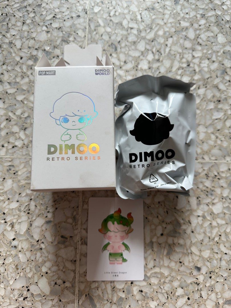[POPMART] DIMOO Retro Series - Little Green Dragon, Hobbies & Toys ...