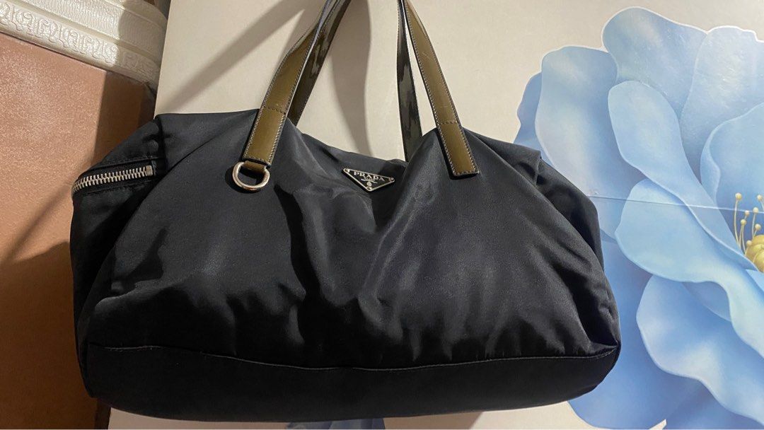 Prada Tessuto Nylon Boston bag (Category: Luxury Bags & Wallets) located in Quezon City. Submitted by maismaria (Listing ID 1363477161, Image 3). Description: Authentic Condition 9/10 Silver hardware RFS No longer being used .