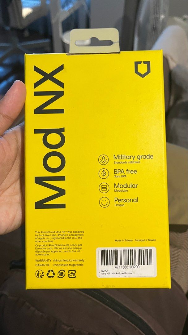 Rhinoshield Mod NX Case - iPhone 13/14 (Category: Cases & Sleeves) located in Pasig City. Submitted by liezl_camille (Listing ID 1363535859, Image 2). Description: Bought secondhand, used RFS: decluttering.