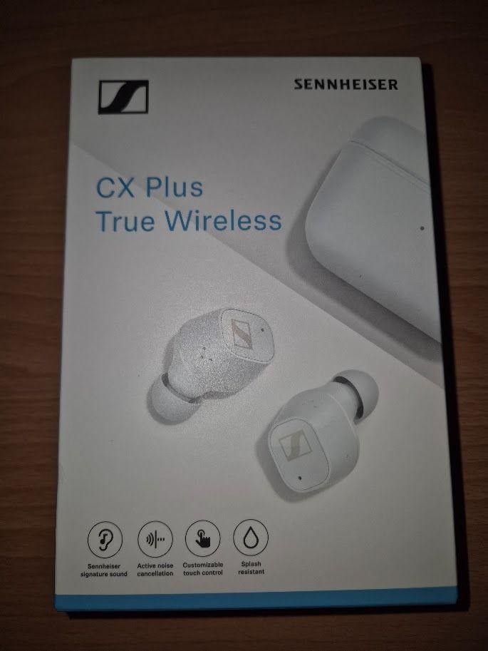 Sennheiser CX Plus True Wireless (has ANC, IPX4, App equaliser) [SEALED IN BOX] (Category: Earphones) located in Singapore. Submitted by he02470 (Listing ID 1363449013, Image 1). Description: Sennheiser CX Plus True Wireless Brand new (never used), White CX Plus True Wireless Sealed in box Features - Superior sound - Active Noise Cancellation - Transparent Hearing - Built-in Equalizer and bass boost - IPX4 sweat and splash resistance - Up to 24 h