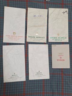 服務紙張 劳力士 袋 存款 vintage 收藏品629710313148181129