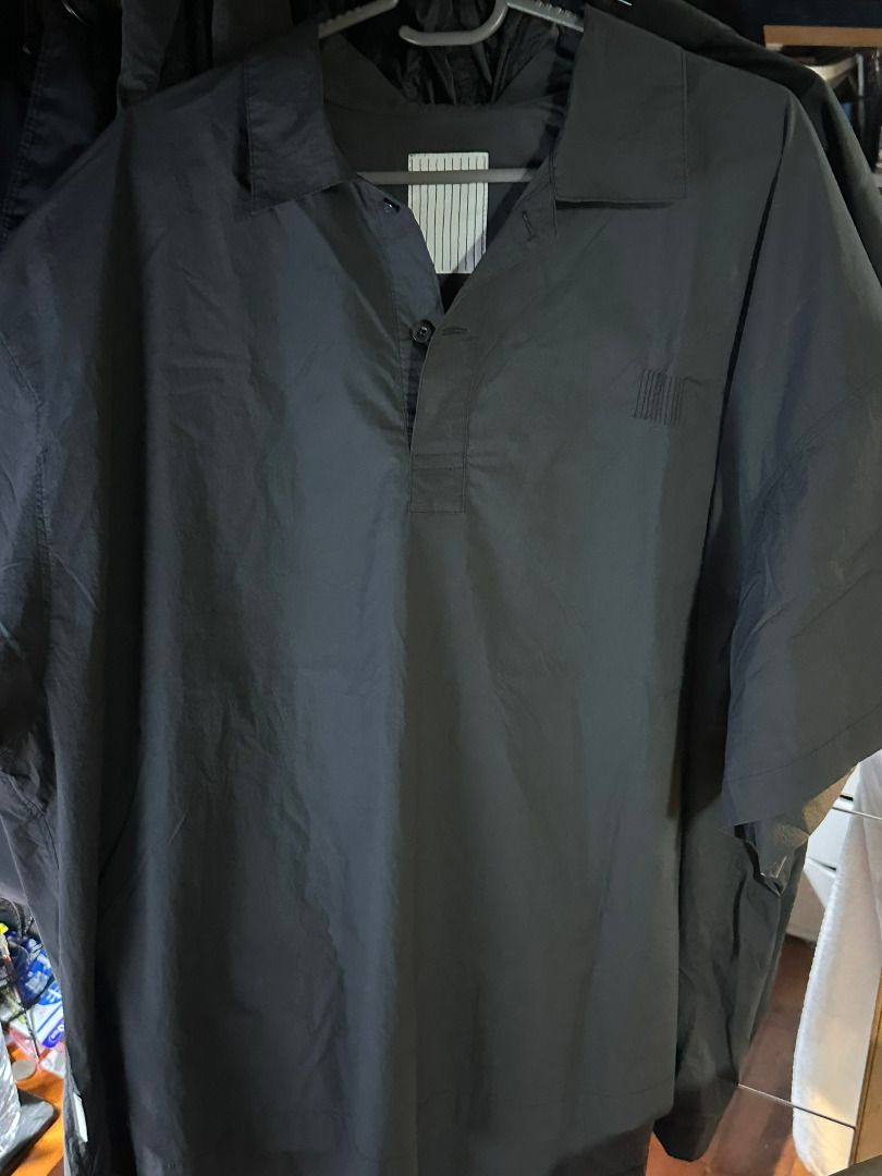 S.F.C 24SS - BIG NYLON POLO D-grey, 男裝, 上身及套裝, T