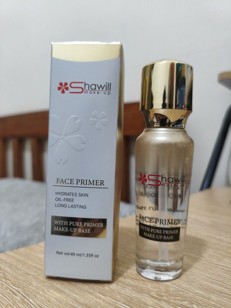 Shawill Face Primer (Category: Makeup) located in San Fabian. Submitted by timeagain.ph (Listing ID 1363521520, Image 2). Description: RFS: extra Payment Methods: Seabank, GCash, Maya *PAYMENT FIRST Delivery Options (shouldered by buyer): J&T, LBC *NO RUSH SHIPPING.