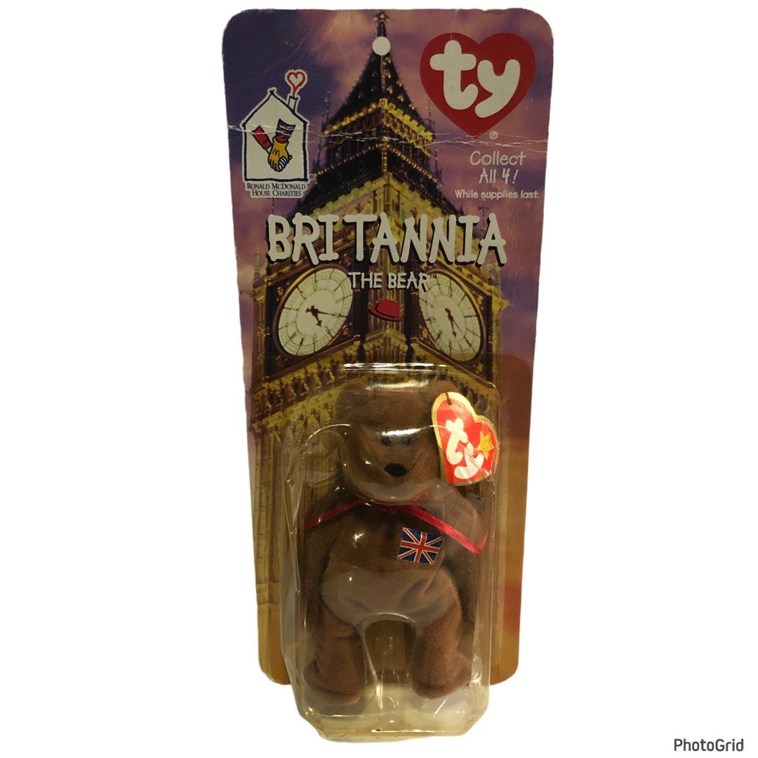 Ty McDonalds Britannia The Bear 1997 (Category: Vintage Collectibles) located in Pasig City. Submitted by califinestcollectibles (Listing ID 1363373328, Image 3). Description: Ty McDonalds Britannia The Bear 1997 CO#579 1997 Collect All 4! While supplies last 1997 Packaging issue Actual and detailed picture posted Original/Authentic From USA Pick up at one oasis condominium ortigas extension pasig city Or Delivery via Lalamove, Lbc Cod/Cop Jnt (P