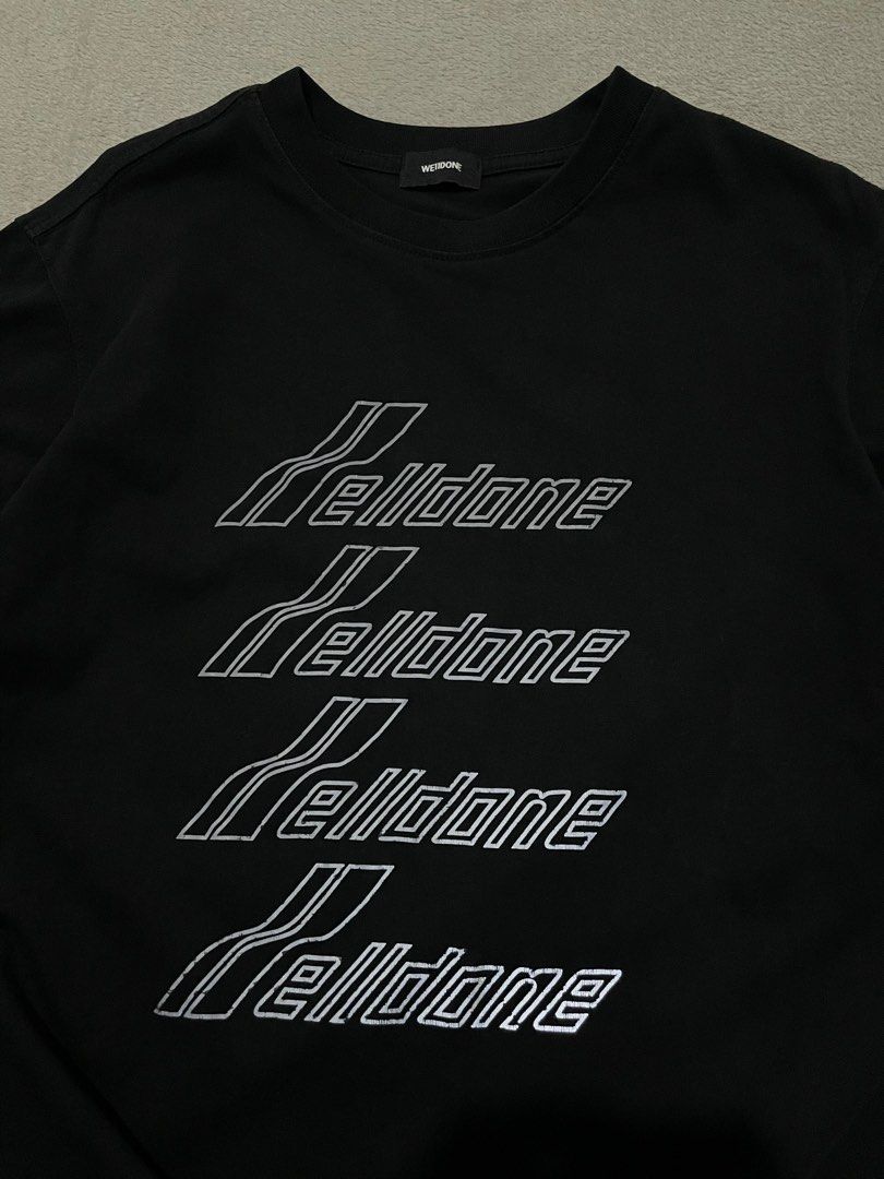 We11done Reflectorized (Category: Luxury Apparel) located in San Narciso. Submitted by brxxxxx (Listing ID 1363521668, Image 3). Description: •We11done Reflectorized shirt Size Large on tag 21.5 Width 29 Length Minimal crackprints No major flaws 9.3/10 Color & condition *Color may vary due to lighting.