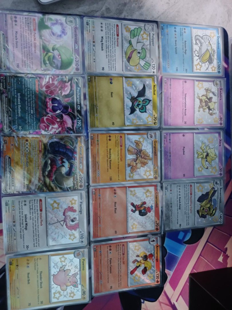 [WTS] Paldean fates Baby Shiny Dodonzo Kadabra Abra Revavroom Pelipper ...