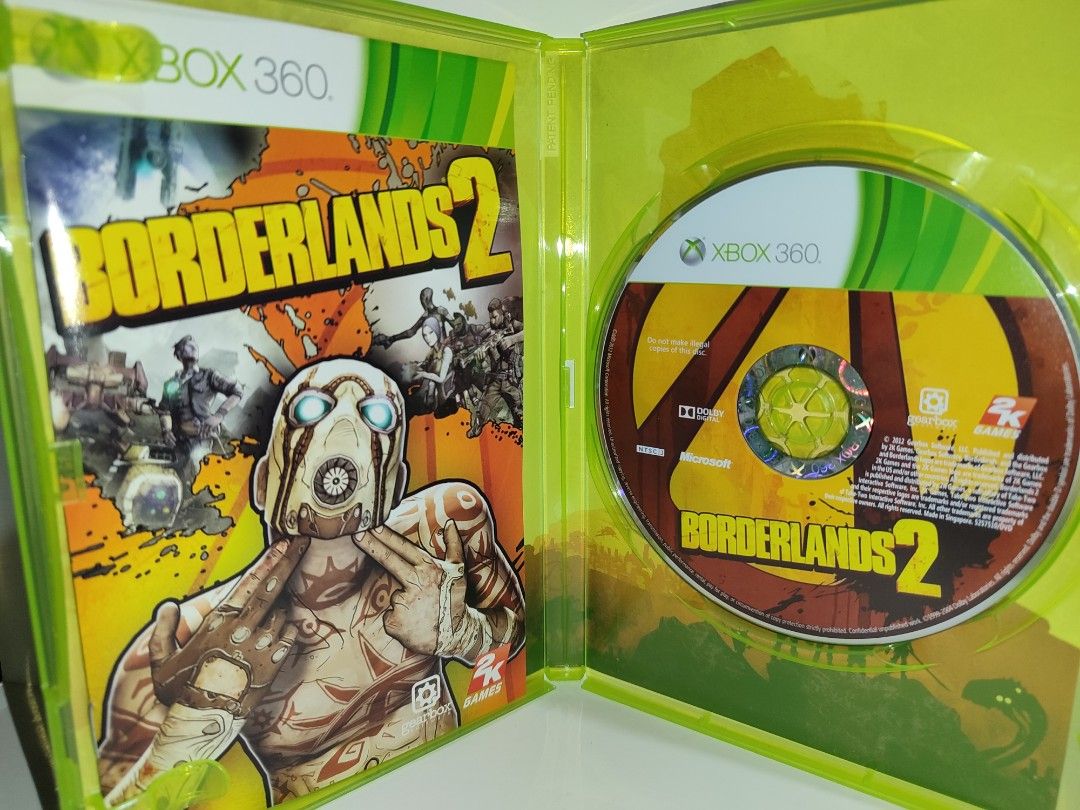 XBOX 360 - Borderlands 2 (PRE-OWNED) "OPEN REGION" (Category: Xbox) located in Mendez-Nunez. Submitted by sf2_gameshop (Listing ID 1363493675, Image 3). Description: PLEASE READ: Compatible with any Xbox 360 units regardless of region: PAL - √ (Yes) NTSC/J - √ (Yes) NTSC/UC - √ (Yes) CONDITION: a pre-owned item. Please see posted photos for the disc condtion. Tested working. GENRE: First-person shooter MODE: Single-player REGION: NTSC-J (Asia) , 