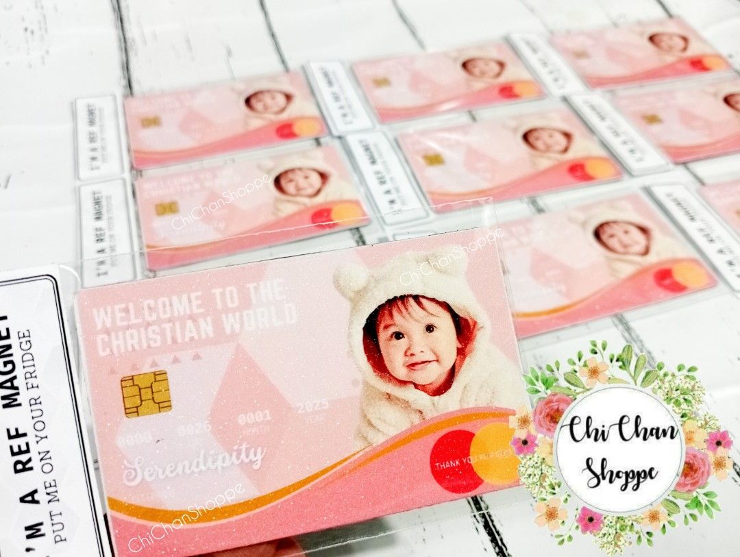 ATM inspired ref magnet for souvenir, giveaway (Category: Occasions & Party Supplies) located in Manila. Submitted by chichanshoppeph (Listing ID 1363553966, Image 1). Description: 🥳 BIRTHDAY, DEBUT , CHRISTENING/BAPTISMAL, WEDDING PARTY ESSENTIAL 🎊 can customize any theme 😍 Customize available items: ✅ Invitation ✅Chip bag (Large size ,small size) ✅Paperbag /loot bag ✅party hat ✅ Personalize Candle ✅Lootbag fillers (Toys and candy Available) 