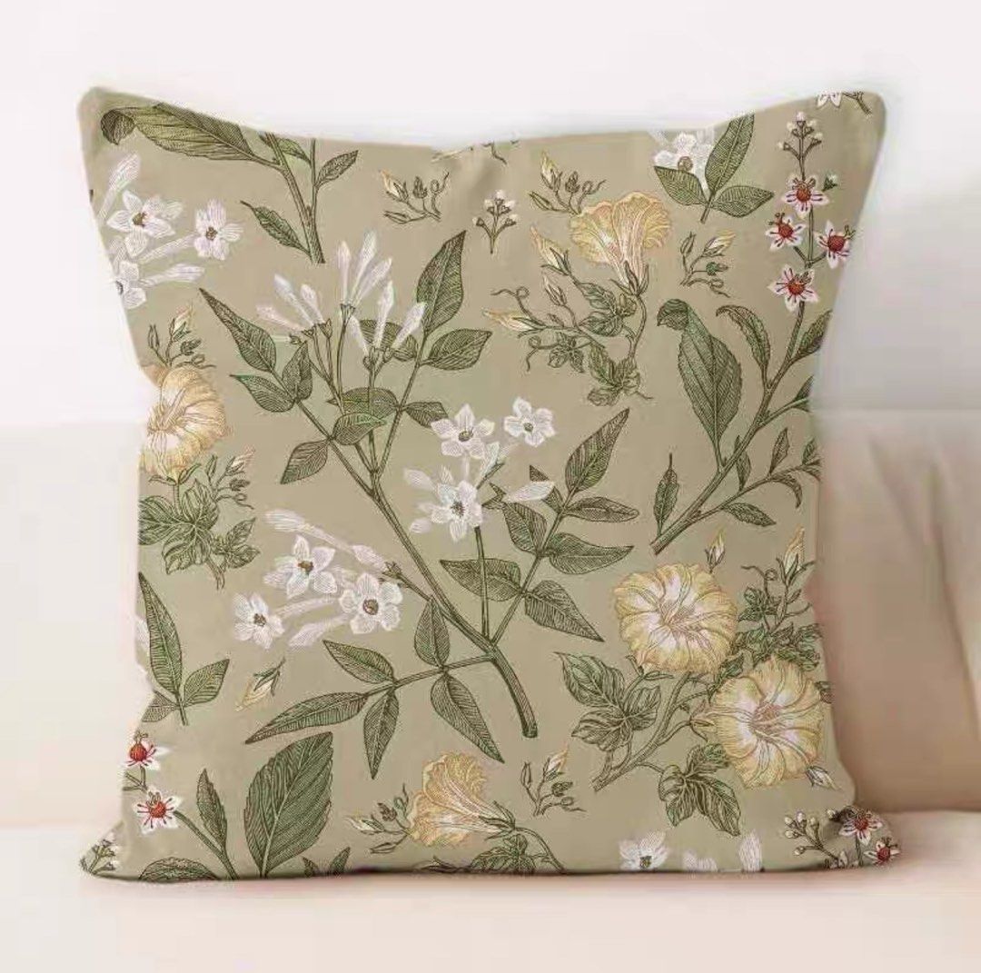 Botanical-Inspired Cushion Cover65074890980098111