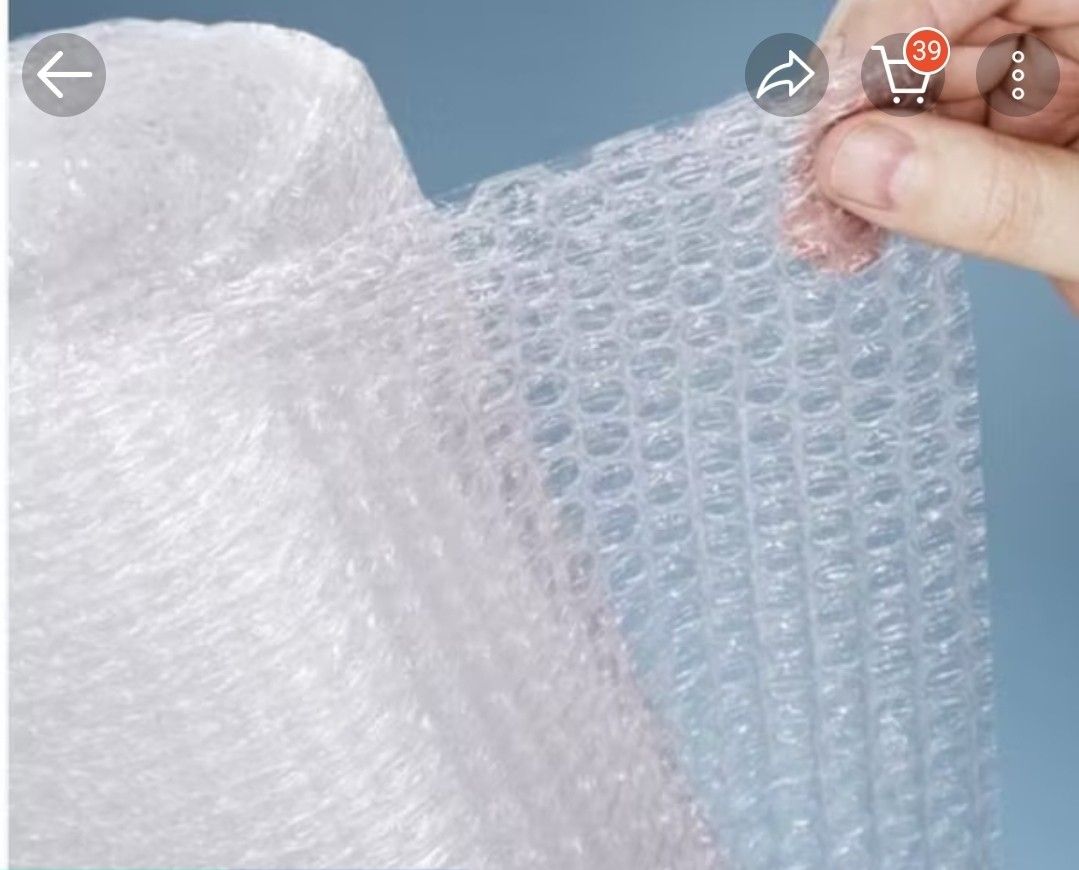 Bubble wrap (Category: Craft Supplies & Tools) located in Singapore. Submitted by kitkum7853642 (Listing ID 1363701969, Image 1). Description: We have a large quantity of used bubble wrap and foam sheets in excellent condition, perfect for reuse in packaging. If you're interested, please contact me (provide the purpose of usage) to claim your first free sample. Self-collection is required at our warehouse. ( Woodlands Loop). $1.50/sheet, min 10/s