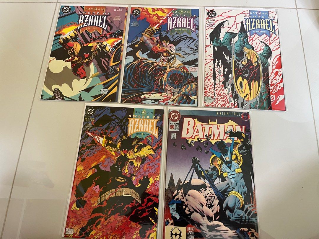 DC comics Batman sword of azrael issue 1-4 and batman 500, Hobbies ...
