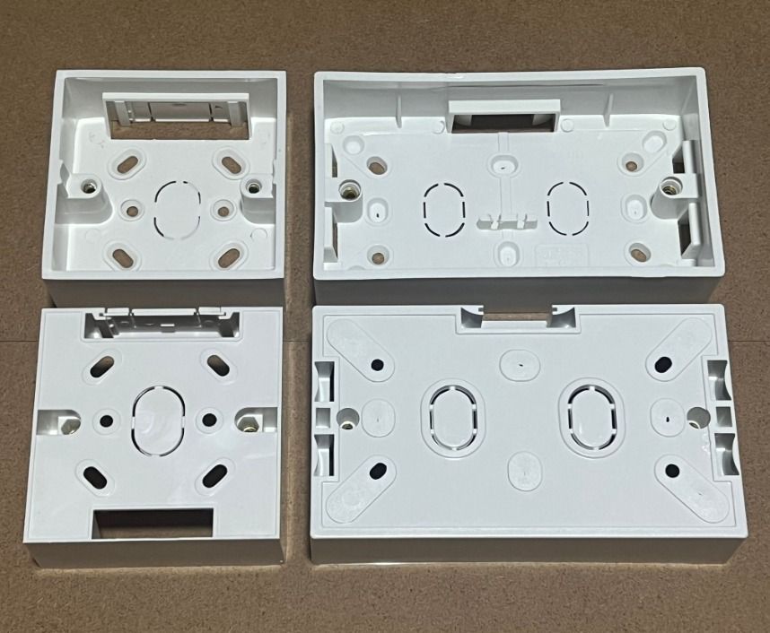 Electrical Switch Socket Mounting Bracket Box 1 Gang and 2 Gang / 1 ...