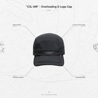 帽子 GOOPiMADE RGW-03C Crew-G Utility BIG Cap RGW-01C” 4Panel Logo Utility Mesh Cap