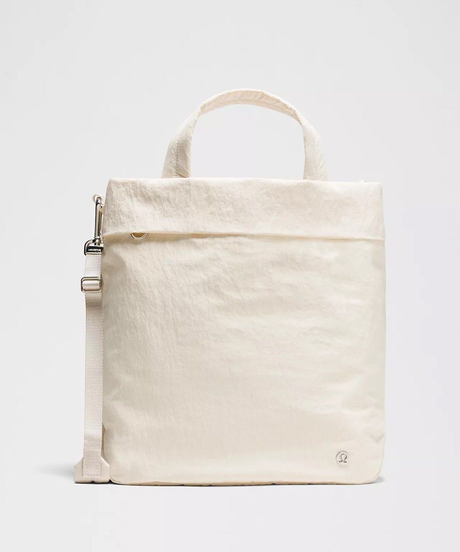 IC: Lululemon On My Level 20L Tote Bag (Category: Tote Bags) located in Makati City. Submitted by avlca (Listing ID 1363642796, Image 1). Description: Lululemon On My Level 20L Tote Bag in Light Ivory Bought for like 128 USD Please check Lululemon website for more information I used this mainly while traveling around Europe in 2024 as my personal bag. Then had it handwashed when I got back and stored. Have not used it since RFS: I wish it had a l