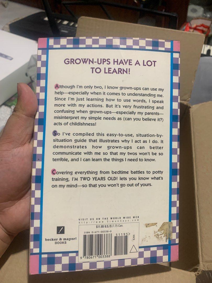 I’m Two Years Old Book (Category: Children's Books) located in Meycauayan. Submitted by SaveOnBrand (Listing ID 1363573003, Image 2). Description: Good read for mommas with todler turning 2 or currently 2yrs old..