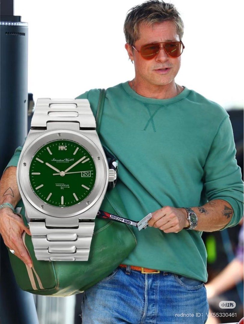 IWC Ingenieur Green Sonny Hayes IW328908 Automatic 40 (Category: Watches) located in Singapore. Submitted by effiniti (Listing ID 1362200850, Image 3). Description: Pre-order with me to secure the Sonny Hayes F1 Movie Limited Edition Ingenieur 40mm. 1 of 1000 pieces world wide. Only VIPs can buy it from the boutique. Buy it from me instead, without waiting. Ingenieur Automatic 40 The Ingenieur Automatic 40 with a green “Grid”-patterned dial is in