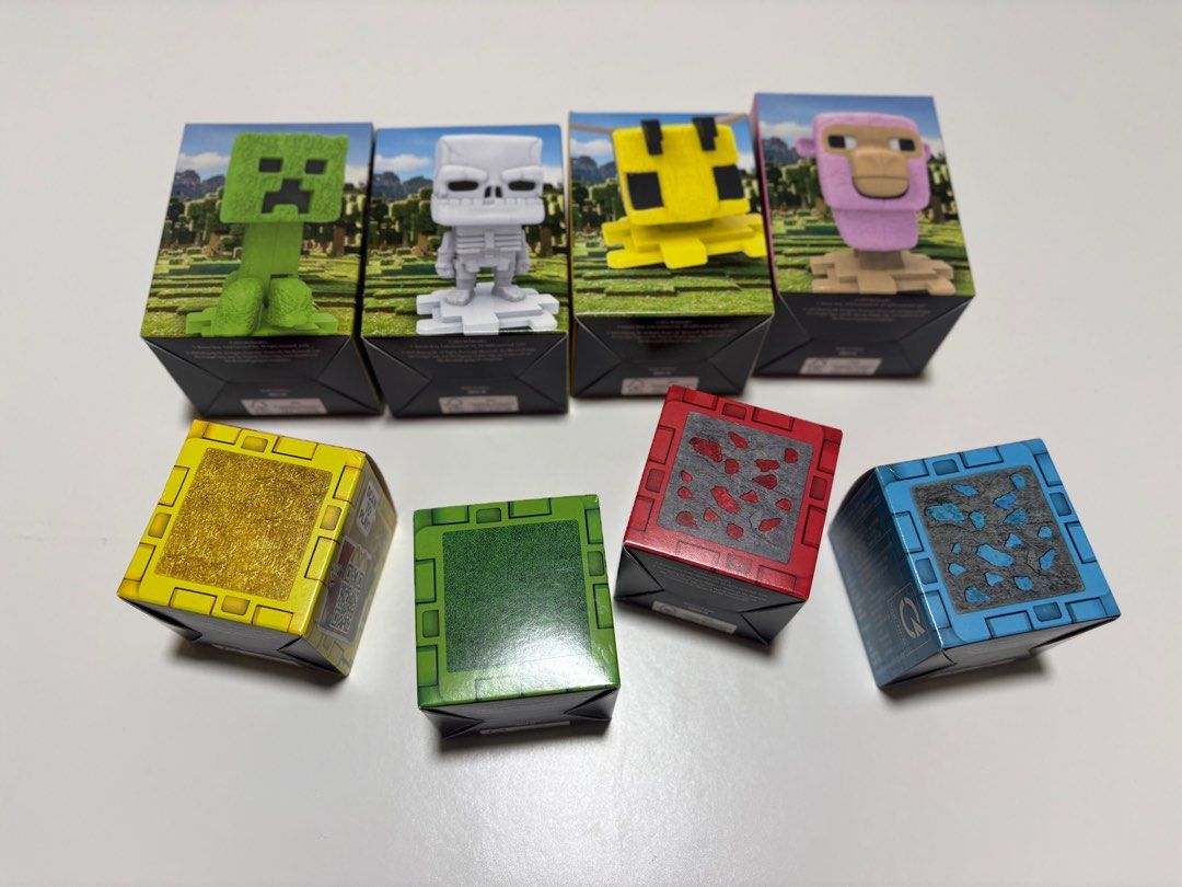 Mcdo Mine Craft Brandnew (Category: Designer & Blind Box Toys) located in Quezon City. Submitted by mariajuana15 (Listing ID 1363624718, Image 1). Description: 8 sets brand new #minecraft #mcdotoys #collectables.