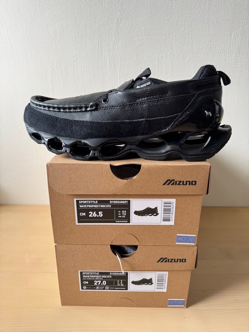 Mizuno Wave Prophecy Moc GTX 黑全黑黑色Gore-Tex 防水莫卡辛鞋 Mizuno Wave Prophecy Moc GTX 黑全黑黑色Gore-Tex 防水莫卡辛鞋