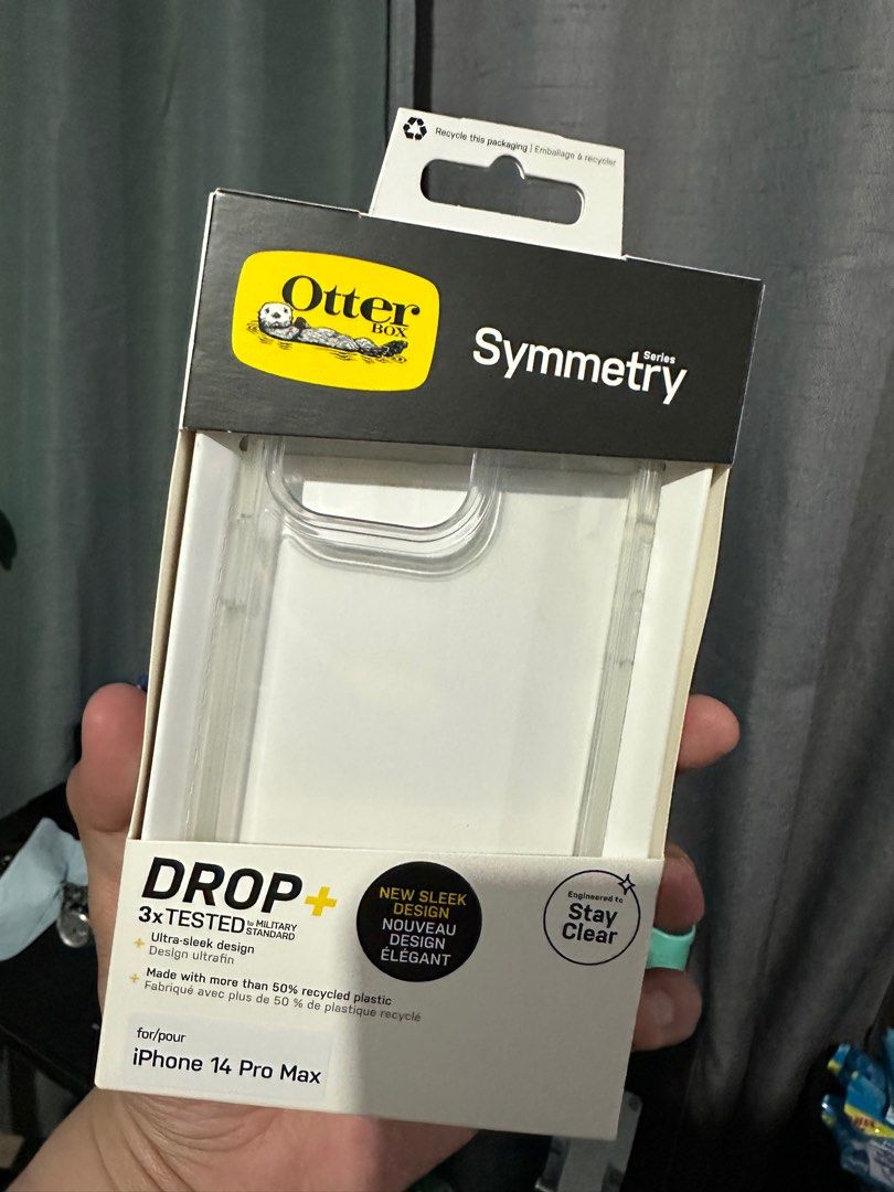 OtterBox Slim Case for iPhone 14 Pro Max| Symmetry Clear (Category: Cases & Sleeves) located in Manila. Submitted by jamesimani (Listing ID 1363670950, Image 1). Description: MALL PRICE: SRP 2,890, Now 1500. • From OtterBox (SM Megamall) • All items 100% original. • MOP GCASH or BDO SF Shouldered by the buyer Lalamove/Grab Express Meetup/Pickup: Market-Market/ SM Makati.
