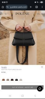 Authentic Polene Mokki- Black (big)