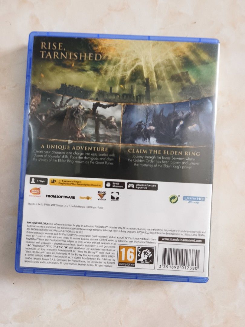 PS5 Elden Ring (Category: PlayStation) located in Petaling Jaya. Submitted by kelvin.wongcl (Listing ID 1363552468, Image 2). Description: .