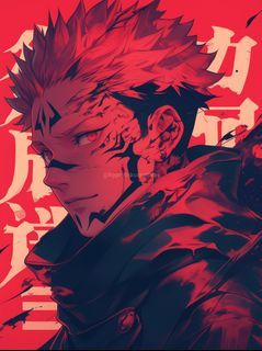 Sukuna Metal Print | HD Anime Wall Art | Premium Metal Poster | Jujutsu Kaisen - 002 - A4 Size