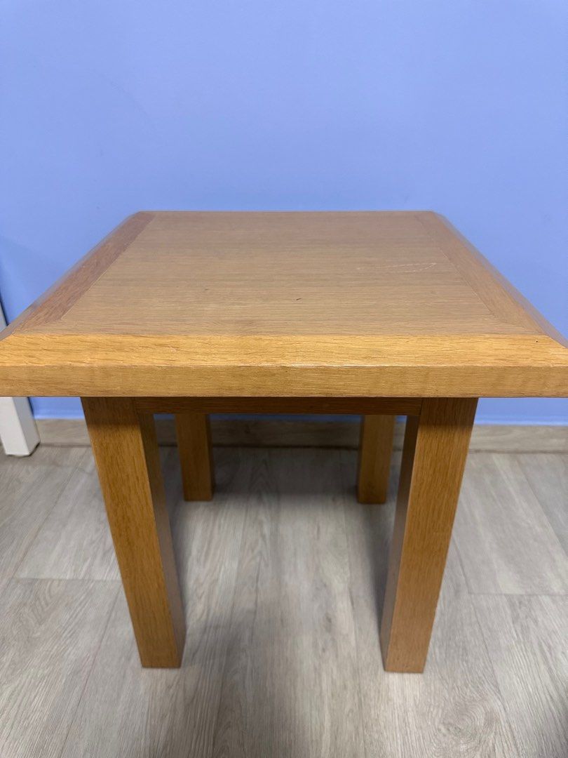 Solid wood table (Category: Tables & Sets) located in Singapore. Submitted by tracylim2 (Listing ID 1363558516, Image 1). Description: Coffee Table Size : 50cm (LXBXH) (What u see is what you get). No trade. Looking for genuine buyer who interested plse pm me. ☘️Self Collect Only at Blk 708 Clementi West St 2 Lift F☘️.