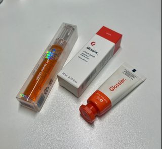 Take all - Glossier cloud paint and romand glasting water gloss
