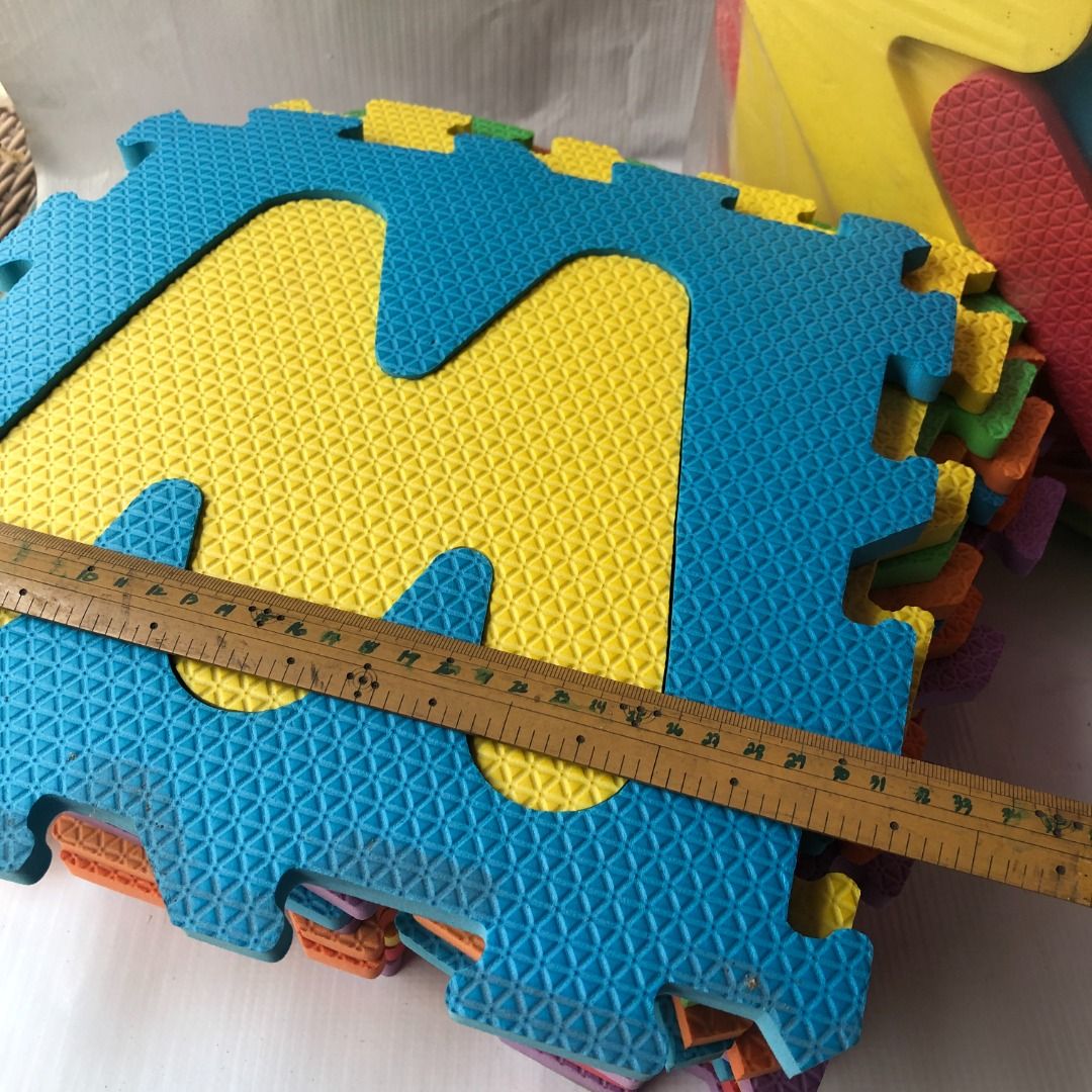 Toy R Us Puzzle Mat #3517 (Category: Home Improvement Tools & Accessories) located in Malabon City. Submitted by mldg.surplus (Listing ID 1363588454, Image 2). Description: 18 pcs complete 11 pcs incomplete total 29 pcs MLDG Surplus Reminder: •Expect minimal flaws such as stain, lint, scratches etc. •No reservation, we can accept your offer, but it doesn't mean that the item is reserved. •No other picture. All pictures are posted already. •Color 