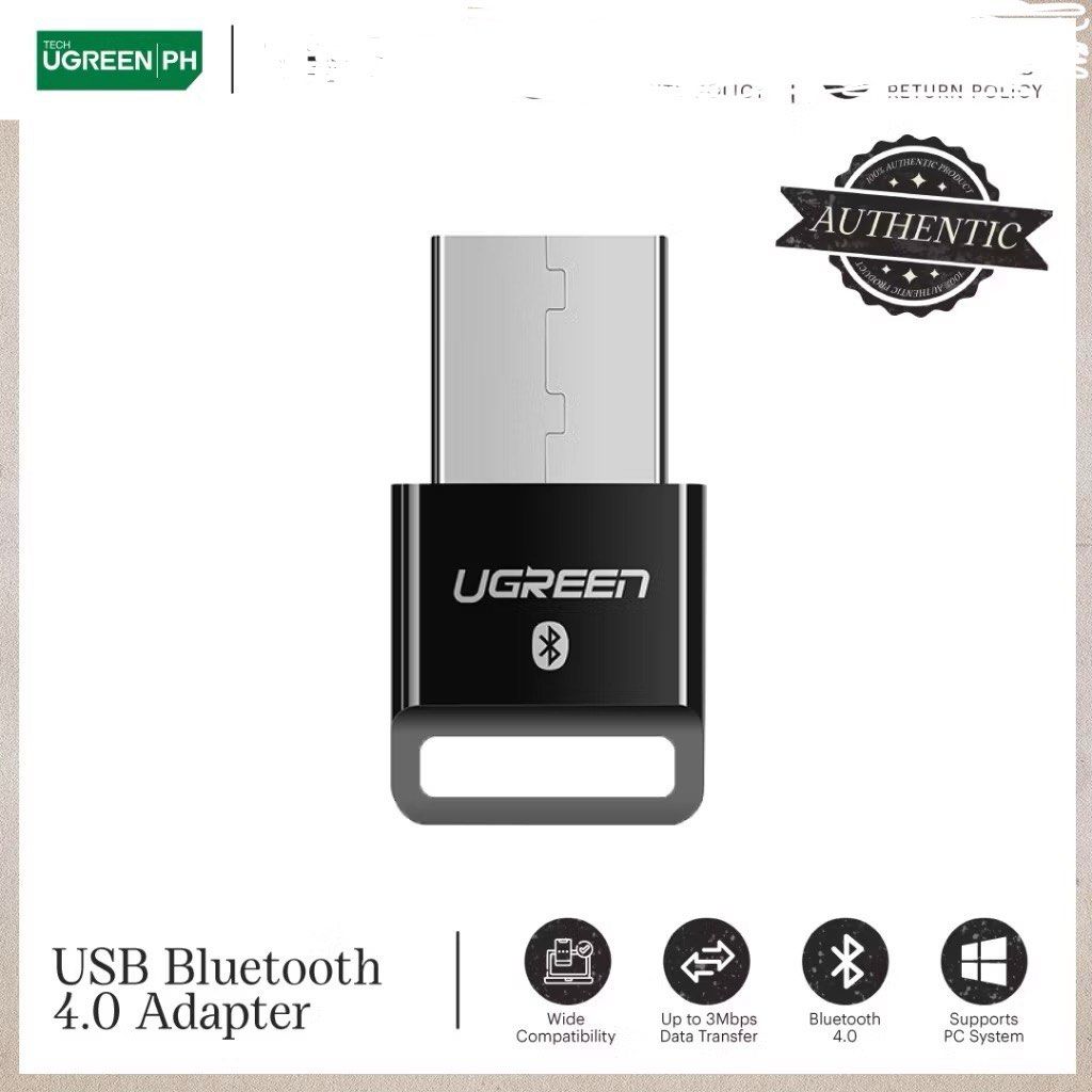 UGREEN USB Bluetooth 4.0 Adapter (White) (Category: Cables & Adaptors) located in Mandaluyong City. Submitted by ebsor (Listing ID 1363588882, Image 1). Description: For Sale: UGREEN USB Bluetooth 4.0 Adapter (White).