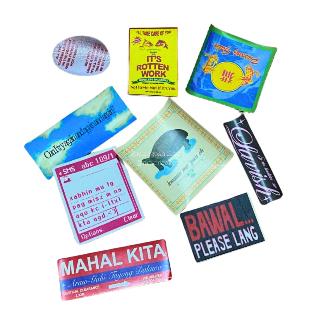 various filipino artists stickers theirfieldnotes umiiyakakohngayuntt ...