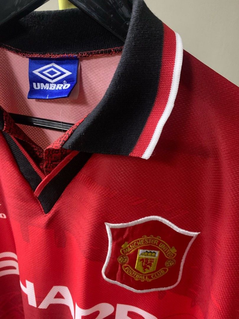 Maillot Domicile Manchester United 1994/96 - Umbro, Taille XL, Adulte, Rouge