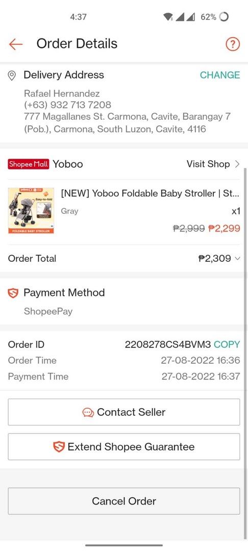 YOOBOO STROLLERS (Category: Carriers & Slings) located in Manila. Submitted by littlefindsph__ (Listing ID 1363590014, Image 1). Description: With flaws indicated in the picture. Negotiable .