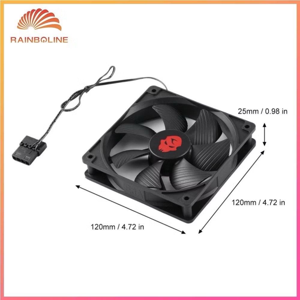 12cm 3000RPM Fan Cooling 12V Large Air Volume PC Case Radiator Cooler ...
