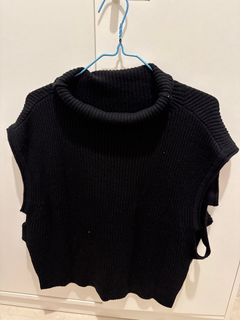 黑色背心冷衫64244116110081110