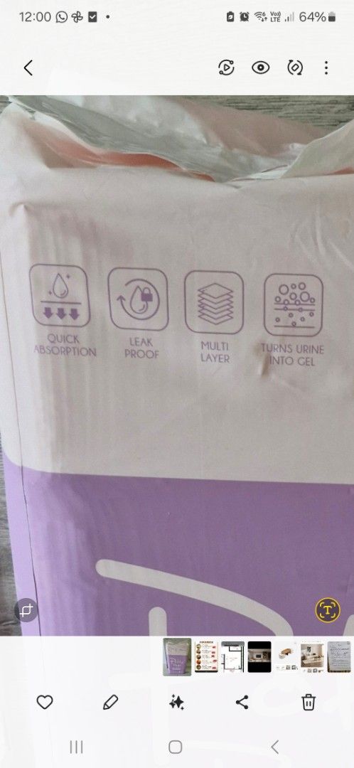 Altimate Pet Potty Pee Pad (Fresh Scent) (Category: Health & Grooming) located in Singapore. Submitted by kpjm. (Listing ID 1363739516, Image 2). Description: Cart out too many by accident and no more storage space. Brand - Altimate Pets Scent - Fresh Scent Size S (33 x 45cm), 180pcs A lightly scented and absorbent pee pad. Helps greatly with odor control. Have 2 to let go. $10 each Retail is selling for $25 - 28, letting go at low price..