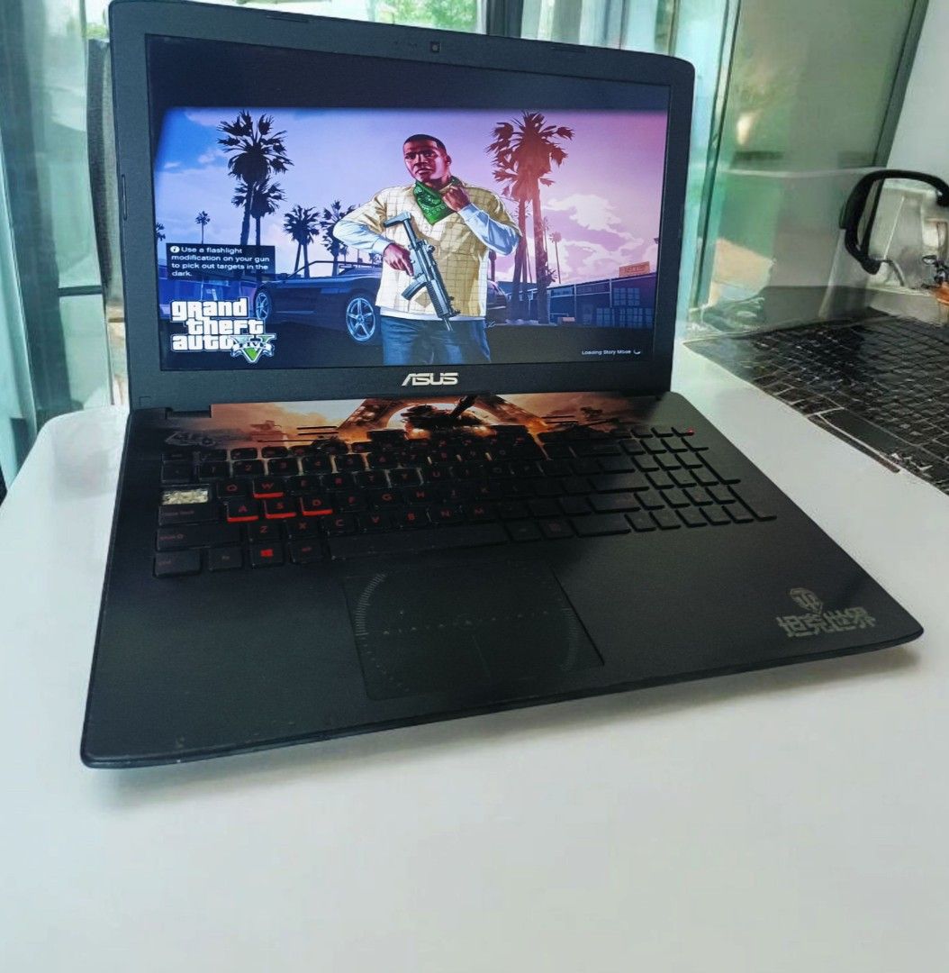 ASUS ROG GAMING LAPTOP (Category: Laptops & Notebooks) located in Cavite. Submitted by mackyesteban00 (Listing ID 1363758931, Image 1). Description: 16k NALANG PAUNAHAN 80K ORIGINAL PRICE ASUS ROG GAMING LAPTOP INTEL i7 INSTALLED GAMES: ✅TEKKEN 7 ✅GTA 5 GOOD FOR: ✅GAMING ✅EDITING AND AUTOCAD ✅STUDENT USE ✅OFFICE OR WORK AT HOME SPECS: 15.6 INCHES FULL HD WINDOWS 10 PRO INTEL CORE i7-6700HQ GTX 960M VIDEO CARD TOTAL 6GB GRAPHICS 8GB RAM DDR4 DUAL 