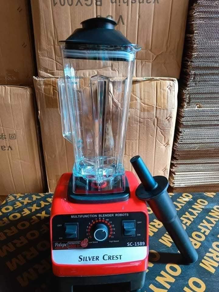Blender Silver Crest 2L (Category: Juicers, Blenders & Grinders) located in Manila. Submitted by redonlineshop (Listing ID 1363791205, Image 3). Description: Blender(Silver Crest) ₱850 ON HAND BRAND NEW Mode of Payment: Gcash,COD Same day delivery + Delivery Fee.