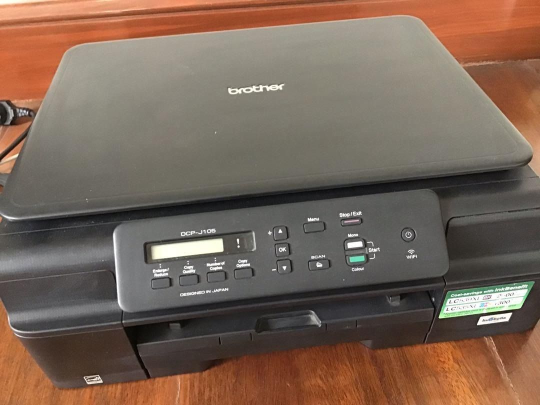 Brother DCP-J105 Defective (Category: Printers, Scanners & Copiers) located in Manila. Submitted by camree60 (Listing ID 1363736904, Image 1). Description: Brother DCP-J105 defective maybe used for parts Powers on.