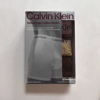 Calvin Klein男裝低腰平腳內褲 (3條裝)64214307826049110