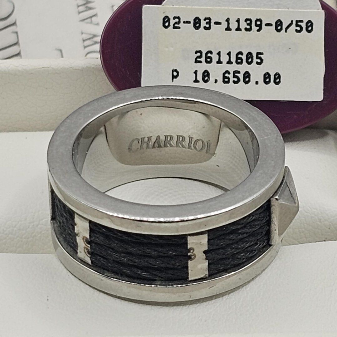 Charriol Forever Mens Ring Size 58 (Category: Luxury Accessories) located in Manila. Submitted by mahaechn (Listing ID 1363820843, Image 3). Description: ✨ PRELOVED ALERT ✨ Selling my Charriol Forever Bangle (Size Small) for only ₱6,000!! Authentic and in great condition — with box included! Perfect for: • A timeless piece to elevate any outfit • Gifting or treating yourself with everyday luxury • A subtle flex with signature Charriol cable desig