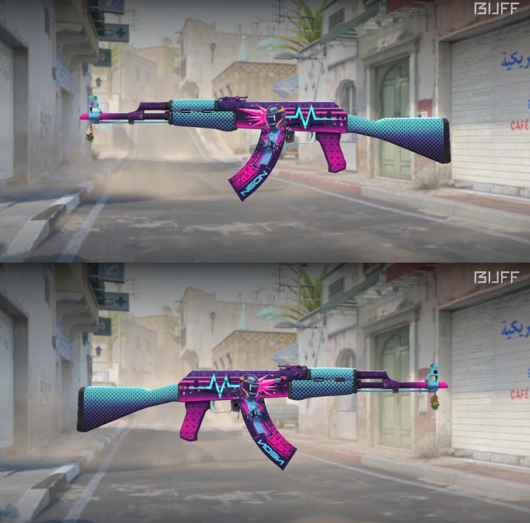 CS2 AK-47 Neon Rider FN Float 0.06 BUFF PRICE, Hobbies & Toys, Toys ...
