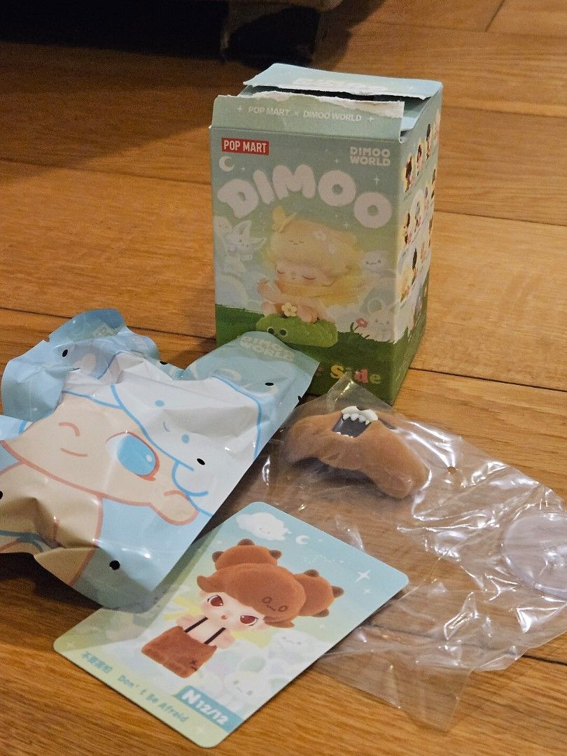 DIMOO BY YOUR SIDE (Category: Designer & Blind Box Toys) located in Manila. Submitted by sofielao (Listing ID 1363819995, Image 2). Description: dimoo by your side (don't be afraid) just opened box only but item is sealed price negotiable just pm me rfs: dupe.